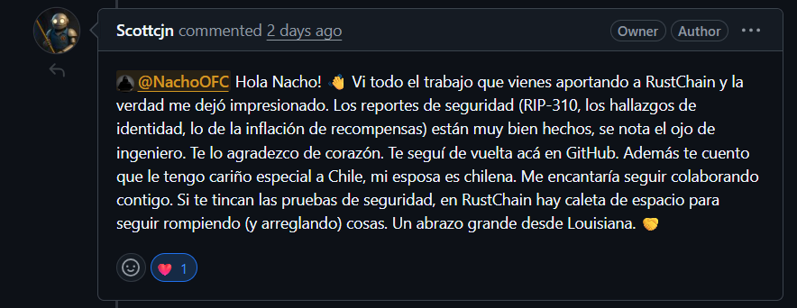 Elogio en GitHub